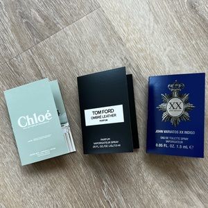 New! Chile Organic Rose Tom Ford Ombré Leather John Varvatos Spray Set